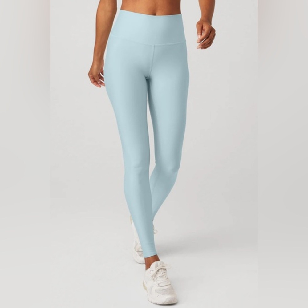 Alo Yoga Airbrush Winter Warm High-Waist Blue Legging L - Picture 6 of 7